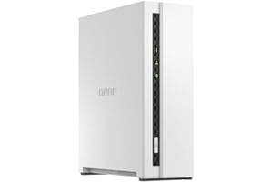 QNAP TS-133-US 1 Bay Affordable Desktop NAS with ARM Cortex-A55 Quad-core Processor and 2 GB DDR4 RAM (Diskless)