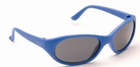 Baby Blue Toddler Sunglasses Soft Durable Plastic Frame and Black Smoked Lenses Providing Full UV 100% Protection Ideal for 1 to 3 Years