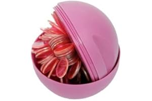 cavernedesjouets Boule Loto magnetique Rose et 100 pions marquage - Boite ramasse jetons et Rangement - Jeu Accessoires Bingo - kit Complet + Une Carte