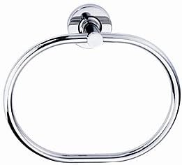 Stainless Steel Stamping Bathroom Towel Ring - Silver