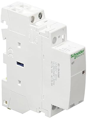 Schneider Electric A9C22711 iCT contacteur, Acti9, 16 A, 1NO, 230-240VCA, 50 Hz, Blanc