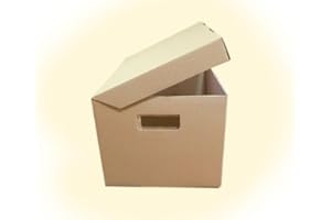 Globe Packaging GP 5 x QUALITY HIGH GRADE A4 ARCHIVE STORAGE CARDBOARD BOXES, 15x12x9 (395x310x255mm)