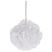 Produktbild Gazechimp Seidenblumen Bälle, PomPoms, Rosen Blumen, Dekokugel, Hängen Dekoration, Hochzeit Party - Weiß, 15cm