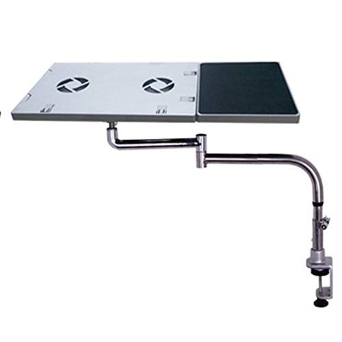 Preisvergleich Produktbild XQKXHZ Notebookständer, Monitorarm Schreibtischhalterung 360 ° Drehbarer Displayständer Höhenverstellbarer Laptopständer Mit Mauspad,Silber