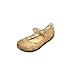 FNKDOR Mary Jane Ballerinas Gelee Hohle Sandalen Prinzessin Schuhe, 1-6 Jahre (25 Fußlänge:15.6CM, Gold)