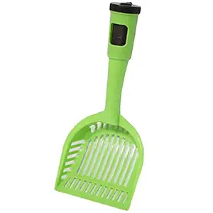 RvPaws Litter Scoop with 15 Sheet of Poop Bag and Long Handle for Cat/Dog/Kitten/Rabbit/Guinea Pig