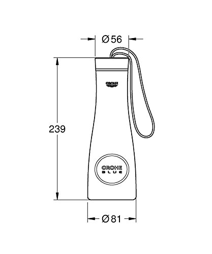 Grohe BLUE Trinkflasche aus Tritan, 500 ml, 40848000 - 2