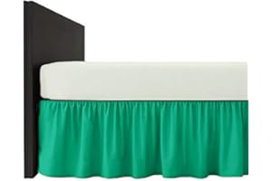 Mfabrics Poly-Cotton Plain Dyed Bed Base Valance Sheet - Easy Care, Machine Washable - Available in 20 Colours - 40cm Frilled (Teal, Super King)