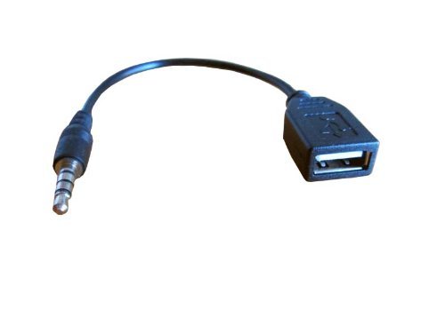 OEM - Cable alargador, clavija de audio macho de 3,5 mm a USB 2.0 hembra