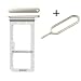 Produktbild iDigital für Samsung Galaxy S7 G930 G930F G930FD Simkarten Halterung & SD Karten Halterung SIM Tray Kartenhalter Singel/Dual SIM  SIM Tray Eject Needle Pin (Gold)