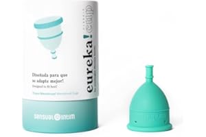 EUREKA! Cup Classic | Copa Menstrual | Fabricada con 100% Silicona Médica | La copa menstrual más blanda del mercado | Reutilizable y Fácil de Limpiar (M/L)