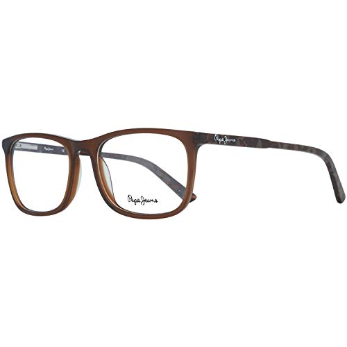Preisvergleich Produktbild Pepe Jeans elegante Herren Kunststoff Brille Vollrannd-Style Braun