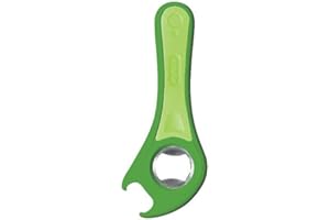 Zyliss E24225 5 in 1 Öffner Für Abziehkappen, Drehkappen aus Kunststoff und Metall, Flaschendeckel aus Metall, Dosenösen und Glasdeckel, 5 Jahre Garantie