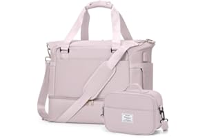 winspansy Bolsa de Viaje,Grande Mochila Gimnasio Mujer Hombre Portatrajes con Compartimento Zapatos Maternidad Hospital Bolsa Fin de Semana Mano Gym Mujer Duffle Weekender Bag Rosa