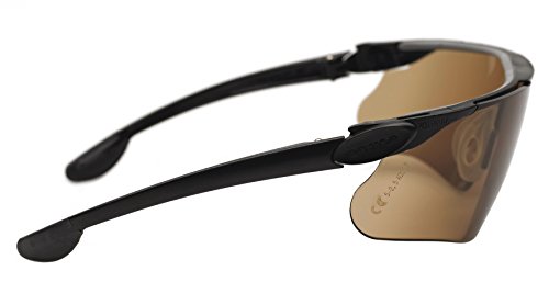 3M Maxim Schutzbrille Maxim3S, DX/UV, PC, bronze getönt, Rahmen schwarz, asphärische Scheiben für eine perfekte 180° Sicht - 2