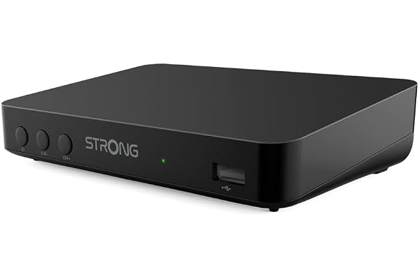 STRONG - Décodeur TNT Full HD - SRT8208 - Fonction Enregistreur - Compatible Normes HEVC265 & Dolby Digital Plus - Port HDMI, Péritel, USB - Guide Electronique des Programmes - Noir