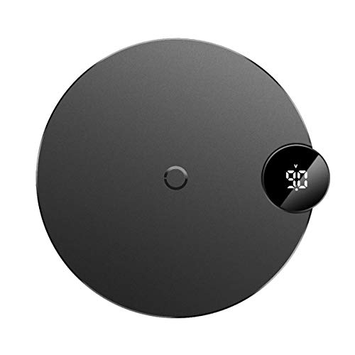Preisvergleich Produktbild Kabelloses Ladegerät, Qi 10W Kabelloses Ladegerät mit Digitalanzeige und Wärmesteuerung für iPhone X / Xs / XsMax / Xr / 8 / 8 Plus, Schnellladung für Galaxy S9 / S9 / S8 / Note 8 / S7 Edge (Schwarz)