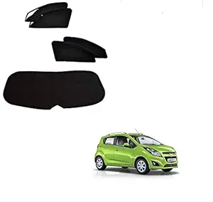 Kozdiko Zipper Magnetic Sun Shades Car Curtain with Dicky for Chevrolet Beat