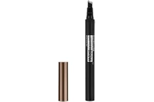 Maybelline New York Tattoo Brow Microblading Pen tusz do stylizacji brwi trwały, łatwy i precyzyjny w użyciu, 120 Medium Brown, 1,1 ml