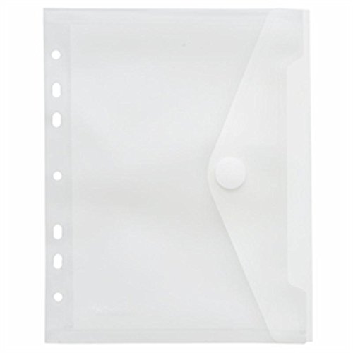 Sichttasche A5, Klettverschluss, Abheftrand, PP farblos transparent, 10 Stück