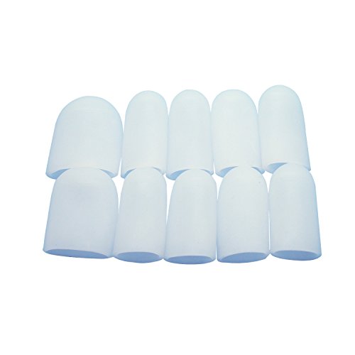 sumifun – 10 Stück Gel Zehenkappen angenehm weiche Material Protectors zu verhindern Blasenbildung Hühneraugen für Erwachsene Big Zehen, und kleine Zehen… - 5