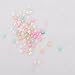 TOOGOO(R) 6 Colors Nail Art Nailart Half Round Pearl Beads Rhinestones Tips Manicure 3D Decoration Wheel
