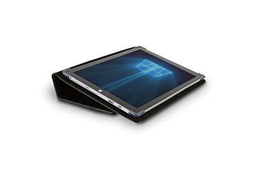 Maroo MR-MS3448 Executive Echtleder-Schutzh  lle mit Folio f  r Microsoft Surface Pro 3 Pro 4  Standfunktion  Stylus Halter  schwarz braun