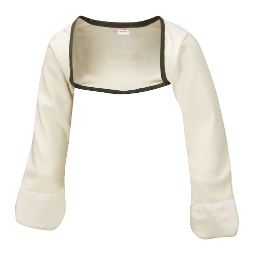 ScratchSleeves | Stay-on Scratch Mitts for Itchy Toddlers & Pre-School Children | Cream/Green | Sizes from 21 months to 5 years