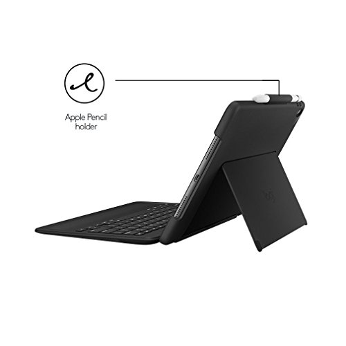 Logitech 920-008442 Slim Combo abnehmbarer, hintergrundbeleuchteter Tastatur mit iOS-Sondertasten und Smart Connector für Apple iPad Pro, 26,67 cm (10,5 Zoll) schwarz - 7