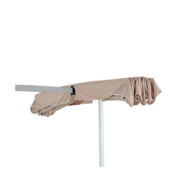 Outsunny Standing Awning Garden Outdoor Manual Canopy Sun Shade Wedding Event Shelter UV Blocker Aluminium Frame - Image 9