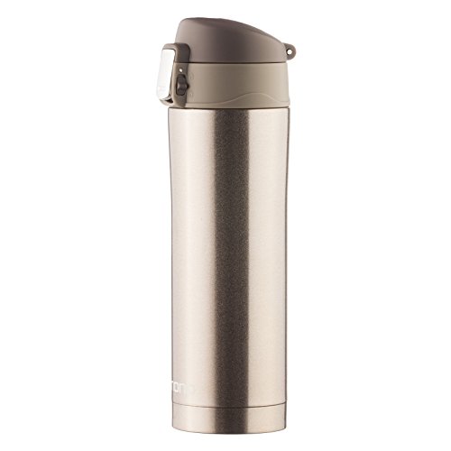 Dimono Thermosbecher aus Edelstahl Isobecher Thermostasse Thermobecher Isolierbecher Reisebecher Kaffeebecher – 500ml Bronze-Metallic - 2