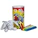 Produktbild RAYHER 7551200 Stofftier, Hund zum Bemalen, PVC-Box 1 Tier und 4 Stifte, 11 cm