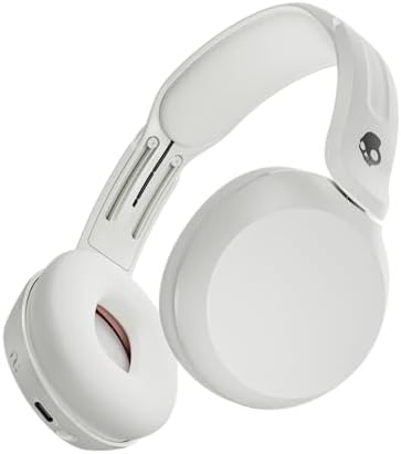 Skullcandy Icon 180 Wireless On-Ear Bluetooth Headphones, Up to 50 Hours Battery, Lightweight and Travel Ready, Secure Fit, Sweat and Water Resistant, Microphone iPhone Android - Bone
