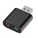 Produktbild Externer Stereo-Audio-Soundkarte USB zu 3,5 mm Klinke Aux-Kopfhörer-Adapter Ersatz für PS4 Lautsprecher PC Mic Laptop-Computer