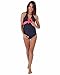 The Essential One - Bow Detail Maternity Tankini - Navy - 10 - EOM125