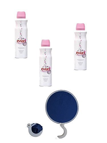 Preisvergleich Produktbild Evian Water Spray Trio 50 ml (Sprühnebel) + Windfächer Sommeraktion 2014