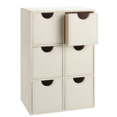 Accessoire-Schubladen, cremefarben, horizontal & vertikal verwendbar, 16x11x24cm