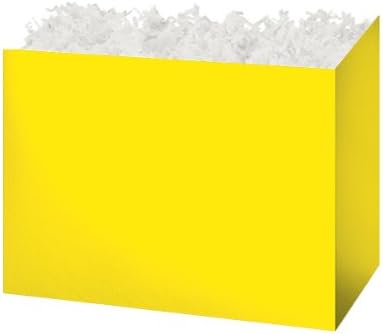 Medium Solid Yellow Basket Boxes8-1/4 inch X 4-3/4 inch X 6-1/4 inch 6 pack