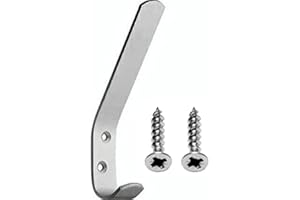 HARDWARE SHED Hat & Coat Hooks SAA Silver (Bulk Pack of 10, equivalent to £0.89 each) (Product Code: 43173 T5060)