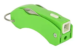 Rangoli Plastic Green Nail Clippers Set with Torch and Screwdriver Set with Keychain Grooming Kit for Babys