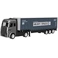 CLUBX Transportation Big Heavy Truck Toys with Friction Powered Miniature Car Vehicle Toy for Kids (Heavy Truck)