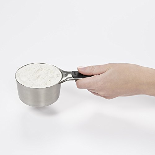 OXO Good Grips 11137700MLNYK 4-er teiliges Messbecherset aus Edelstahl - 3