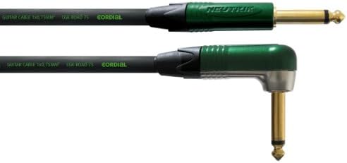 CordialEncore 6m Straight to Angled Instrument and Guitar Cable