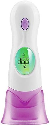 Guucy LCD Digital Infrared Forehead &amp; Ear Thermometer Instant Read Medical Accurate Electronic Body Fever Thermometer Gun for Baby Child Kids Adult (Purple)