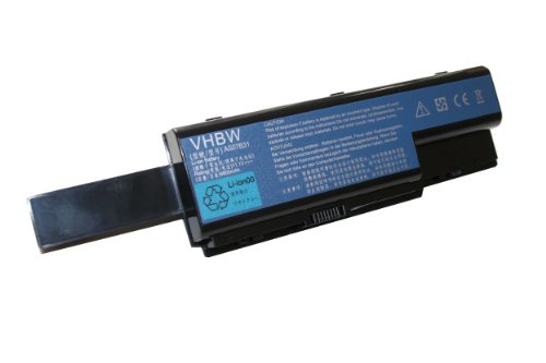vhbw Li-Ion Akku 8800mAh (11.1V) für Notebook, Laptop Acer Aspire 5200, 5220, 5230, 5235, 5300, 5530, 5530G, 5715, 5715Z, 5730 wie AS07B32, AS07B72.
