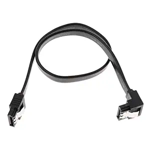 EDASH Universal SATA III Cable 90 Degree 6Gbps Data Cable with Locking Latch 12 Inches