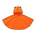 Produktbild FeiliandaJJ Baby Kinder Mantel Mädchen,Kleidung Toddler Winter Cute Frosch Kapuzenmantel Cloak Coat Outerwear Dicke Warme Jacke (130 (4~5Jahre alt), Orange)