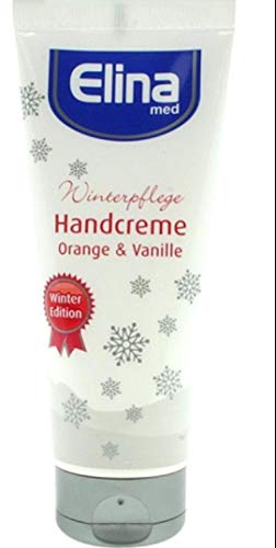 Elina Med Crema de manos Invierno Cuidado Naranja y Vainilla 3 x 75 ml