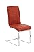 Produktbild Freischwinger, Stuhl, Schwingstuhl, Schwinger, Küchenstuhl, Sitzgelegenheiten, Besucherstuhl, Wartezimmerstuhl, Wohnzimmerstuhl Kunstleder cognac #Emily