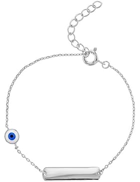 In Season Jewelry Kinder - Armband ID Nazar Böser Blick Schutz 925 Sterling Silber 15cm